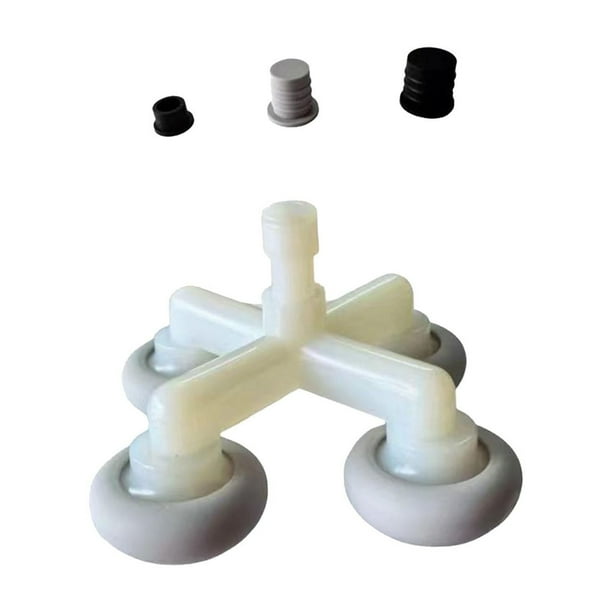Masajeador de 4 cabezales para fitness, con interfaces de silicona para masajeador, robusto y creativo. Cabeza redonda