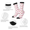thumbnail image 4 of Balery Red Lips 1 Calcetas Largas con Estampado para Hombre y Mujer – Suaves y Transpirables, Talla Única (US 5-11), 4 of 6