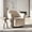 Beige, variant on Euroco 360° Swivel Accent Chair, Chenille Upholstered Barrel Chair with Flared Arms, Modern Reading Armchair for Living Room, Bedroom and Office,Grey