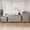with 1pc nightstand(3 drawers), variant on Holliwill Farmhouse 3 Pieces Bedroom Furniture Set, Wide 9 Drawer Dresser, Tall 6 Drawer Dresser and 3 Drawer Nightstand with Charging Station, Grey