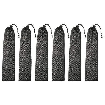 

FRCOLOR 6pcs Polyester Birds Feeding Bags Hanging Mesh Bags for Birds Food Storage Bags (Black)