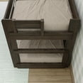 thumbnail image 6 of Max & Lily Twin over Twin Low Bunk Bed, Modern Farmhouse Solid Wood Bunk Beds for Kids, Barnwood Brown, 6 of 9