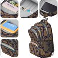 thumbnail image 4 of Paisley and Floral Black Pattern Cute School Backpack Bag with Padded Back and Adjustable Shoulder Straps 16.9 X 12.6 X 5.9 Inches, 4 of 5