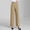 Khaki wide leg pants for women a1, variant on Cagogo Women Wide Leg High Waisted Pants with Pockets Solid Elegant Office Long Trousers Flowy Casual Work Lounge Beachwear, Black XL