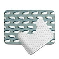 thumbnail image 6 of Honeii Penguin Pattern Bathroom Anti-Skid Pad Bathroom Mat Vintage Seamless Pattern Not-Slip Toilet Rug Set, 6 of 6
