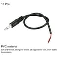 thumbnail image 3 of Uxcell 1/8 inch Male Plug Bare Wire TS 2 Pole Mono 1/8" Plug Jack Audio Cable 9.75inch 10Pack, 3 of 5