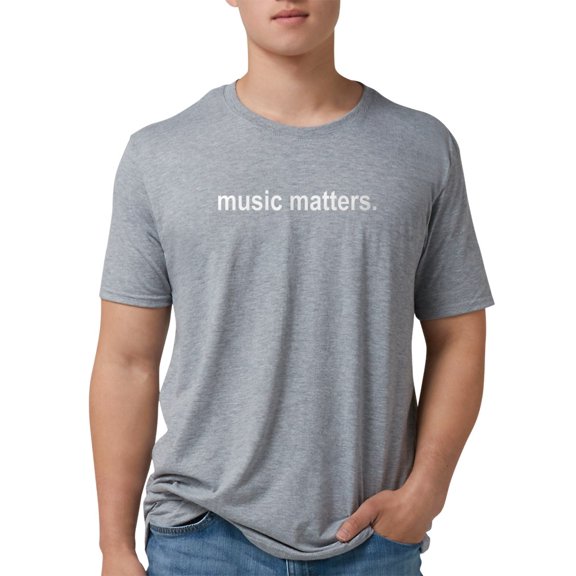 CafePress - Musicmatters Men's Deluxe T Shirt - Mens Tri-blend T-Shirt
