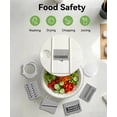 thumbnail image 2 of M Buder Salad Spinner, Vegetable Fruit Washer Dryer and Chopper, Lettuce Spinner with 5 Blade Slicer Shredder, 4500ML Slalad Bowl , White, 2 of 10