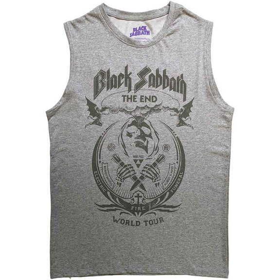 Black Sabbath Unisex Tank T-Shirt: The End Mushroom Cloud (XX-Large)