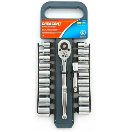 

Crescent Crescent CSWS7 Metric and SAE Socket Wrench Set 3/8 Steel