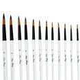 thumbnail image 4 of Juego de bolígrafos de acuarela de varilla blanca, pinceles afilados de lana de nailon de dos colores, suministros de arte, suministros de arte versátiles, 4 of 4