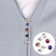 thumbnail image 4 of Broche decorativo para ropa, 10 piezas, antiluz, botón fijo, para el lugar de trabajo, previene la exposición Accidental, 4 of 5