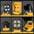 thumbnail image 5 of Azocek LED Work Light Compatible with Dewalt 20V Battery, 40W 6000LM Flashlight, 20V Battery Cordless Work Light 120°Adjustable with Low Voltage Protection for Outdoors and Job Site Lighting, 5 of 9