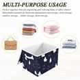 thumbnail image 7 of Foldable Fabric Storage Bin With Handle Collapsible Basket Box Storage With Lid Organizer Ghosts, 7 of 7