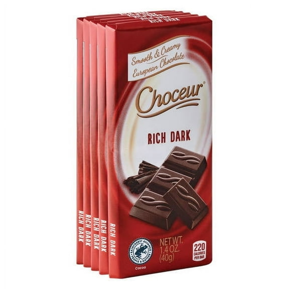 Dark Mini Chocolate Bars - 5 pack, 1.4 oz- Pack of 3