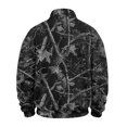 thumbnail image 5 of Havenx Flannel Quarter Zip Pullover for Men Long Sleeve Collared Pullover Sweater Mock Neck Camouflage Print Sweatshirts Casual Soft Outdoor Active 2026 Fall Winter Sweater Tops,Black L, 5 of 7