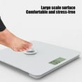 thumbnail image 6 of Tuphregyow Self-Powered Glass Bathroom Scale with High Accuracy, No Batteries or Charging Required, Large LED Display for Easy Reading White, 6 of 6