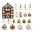 thumbnail image 3 of Juego de adornos de bolas de Navidad, decoración navideña para árbol, paquete de regalo de bolas de Navidad pintadas, 73 Uds., 3 of 5
