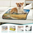 thumbnail image 6 of Qxltty Ukrainian Landscape Cat litter Pads Pet Set of 3 Diaper Mats Center Anti-leakage Layer Absorbent Soft and Comfortable, 6 of 7