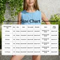 thumbnail image 2 of Toddler Girl Summer 2 Piece Outfits Loose Tank Top and Short Set Kids Clothing Sets with Pockets 3-15 Years, 2 of 5