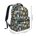 thumbnail image 2 of Fotbe Moose Squirrel owls tree Mochila Casual con Estampado para Escuela, Viajes y Actividades al Aire Libre - Duradera, Ligera y Cómoda, 2 of 5