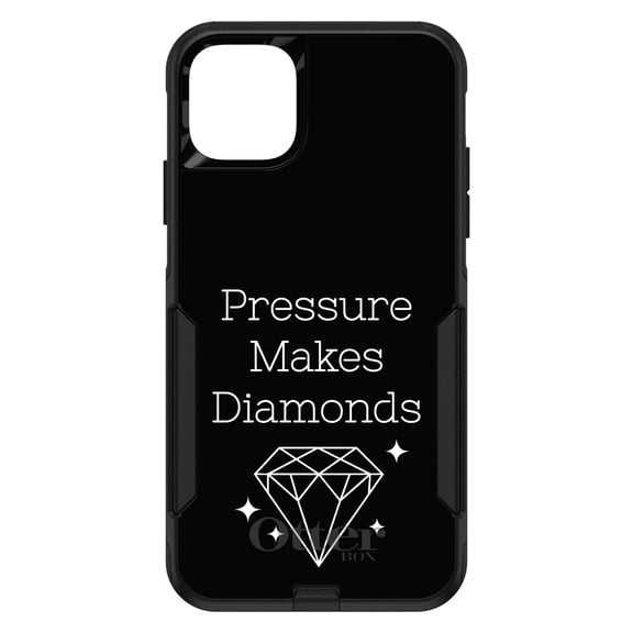 DistinctInk OtterBox Commuter Custom Case for Apple iPhone 15 (6.1" Screen) - Inspirational Quote - Tempered Glass Back