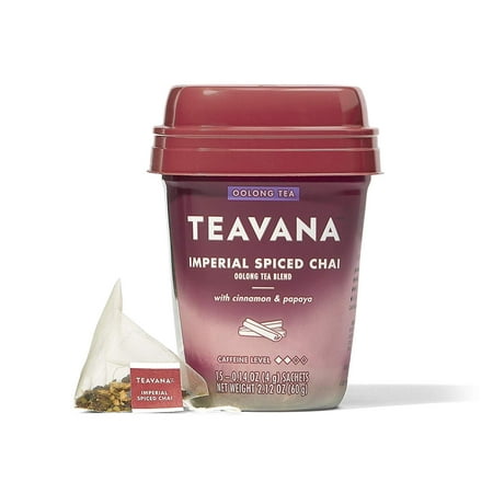 Teavana Imperial Spiced Chai Oolong Tea Blend, Tea Bags, 15