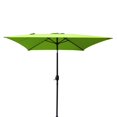 thumbnail image 3 of Davee 6.5ft Square Lime Green Color Market Umbrella with Stand/Base, 3 of 4