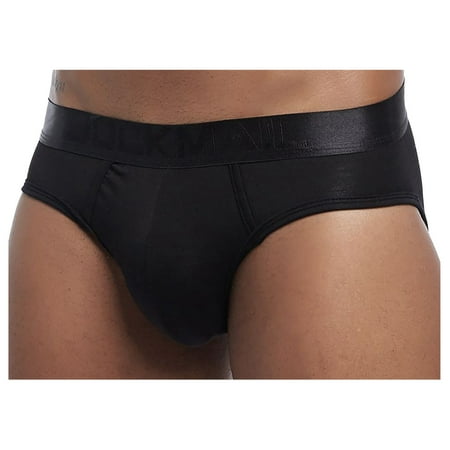 

Knosfe Men s Pouch Underwear Sexy Solid Color Soft Bikini Briefs XXL
