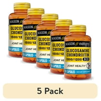 (5 pack) Mason Natural Glucosamine Chondroitin Capsules, 1500 mg/1200 mg, Supports Joint Function, 100 Count