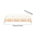 thumbnail image 3 of Dvumao 108x54 in Fall Garden Floral Moth Print Disposable Tablecloth, Plastic Waterproof Table Cover for Thanksgiving, 3 of 7