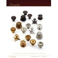 thumbnail image 2 of Schaub And Company 967M-PN Sonata 1-1/8" Luxury Designer Ringed Round Solid Brass Cabinet, 2 of 2