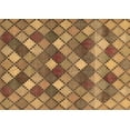 thumbnail image 1 of Ahgly Company Indoor Rectangle Abstract Brown Contemporary Area Rugs, 6' x 9', 1 of 4