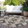 thumbnail image 3 of Dalyn Rugs Machine Washable Indoor/Outdoor Chantille Taupe 8' x 8' Round Rug, 3 of 7