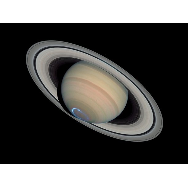 Aurora Saturn Saturn's Rings Solar System20 Inch By 30 Inch