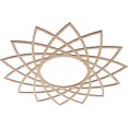 thumbnail image 2 of Ekena Millwork 34"OD x 13 1/8"ID x 1/4"T Eleanor Wood Fretwork Pierced Ceiling Medallion, Alder, 2 of 3