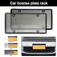 thumbnail image 3 of Pebbuoy License Plate Protective Cover with Screws Kit High Hardness Unbreakable UV Protection Universal License Plate Protector Car Accessories, 3 of 7
