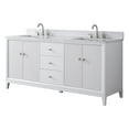 thumbnail image 5 of Vanity Art 72" Bathroom Vanity with Sink and Engineered Marble Top, Freestanding Storage Cabinet with 3 Drawers and 2 Shelves, 5 of 9