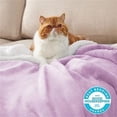 thumbnail image 3 of Fleece Throw Blanket for Couch Lilac - Throw (50" x 60"), 3 of 5