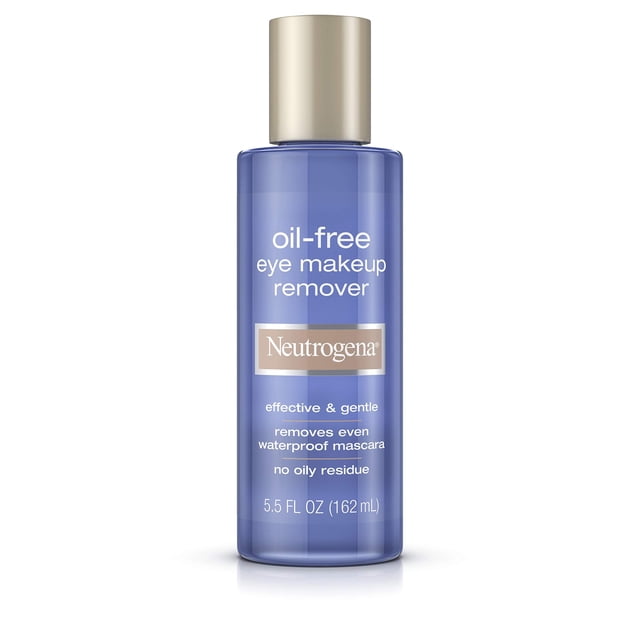 Neutrogena - Desmaquillante Y Limpiador Suave Sin Aceite Para Ojos Sensibles, Desmaquillante No Graso, Elimina El Rímel A Prueba De Agua