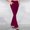 Wine, variant on Swuxness Women Yoga Sports Long Pants Sports Stylish Elastic Waist Hem Buttons Side Pockets