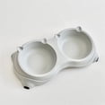 thumbnail image 2 of Stainless Steel Pet Bowl, Tilted Anti-Slip Feeding Station for Cats & Dogs, Easy to Clean & Helps Prevent Dark Chin (Gray, 600ml), 2 of 6