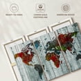 thumbnail image 6 of Elephant Stock Artisanal World Map Wall Art - Horizontal Multi Panel Canvas - Living Room Wall Decor - Map Multi Panel - Red And Green Decor - 65" x 42", 6 of 8