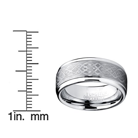 8mm Bague De Mariage Tungstene Avec Dessin Celtique Walmart Canada