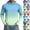 #02 Cyan, variant on Fishing Shirts for Men Long Sleeve Sun Hoodie Performance Soft Rash Guard with Thumbholes for Workout Running,S,Green