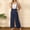 Dark Blue, variant on pstuiky Overalls for Women, Women Solid Color Wide Leg Long Pants With Pockets Straight Active Fit Cotton Soft and Comfortable Oversized Fitness Sports Baggy Gift for Girl Army Green L