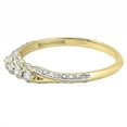 thumbnail image 2 of Dazzlingrock Collection 0.50 Carat (ctw) 14K Round Diamond Ladies Wedding Band Stackable Ring, Yellow Gold, Size 7.5, 2 of 4