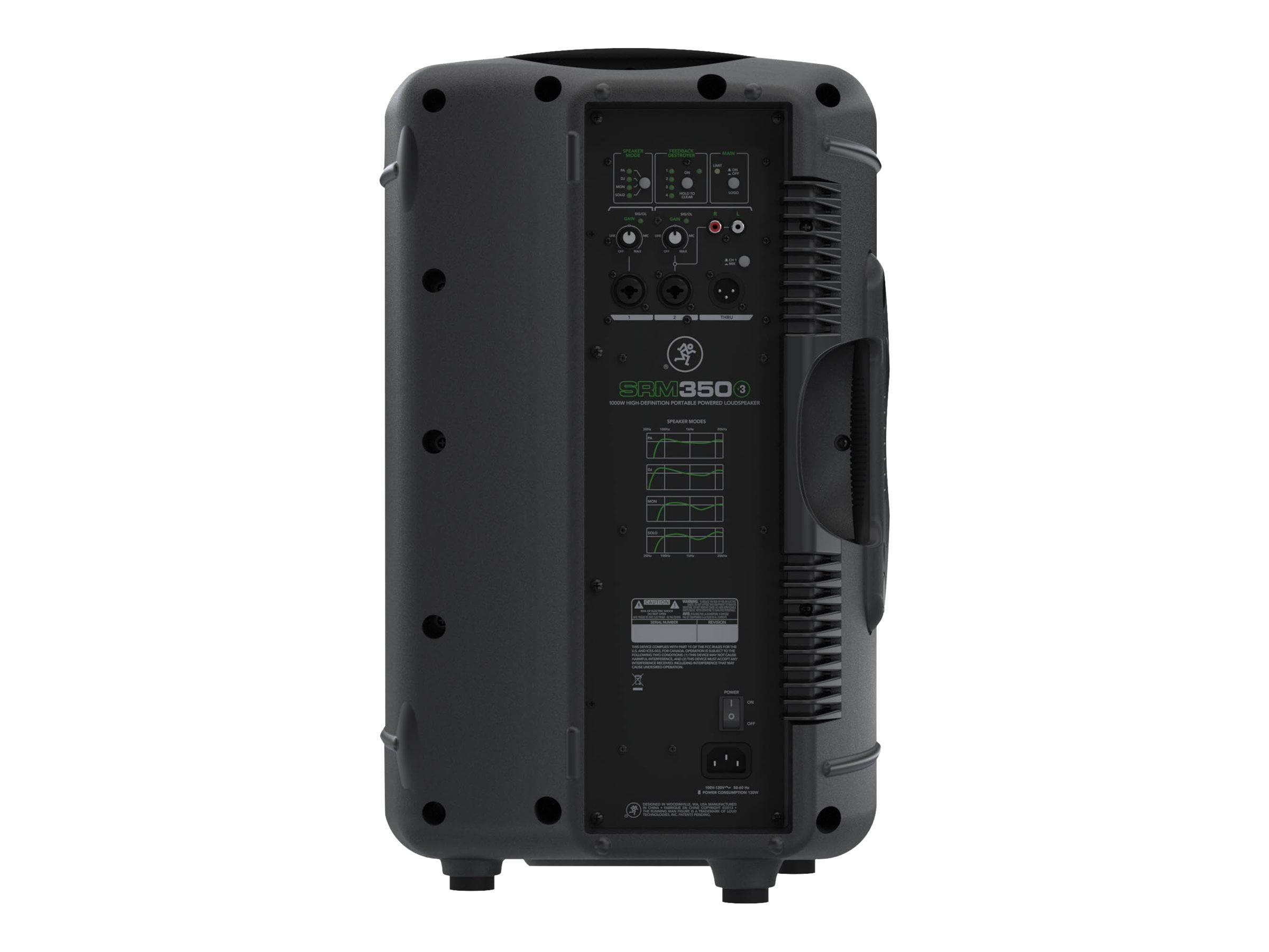 Mackie SRM350v3 1000 Watts 10 High-Definition Portable Powered Loudspeaker Black 