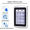 thumbnail image 3 of OBO HANDS 10 RFID Keychains + Waterproof Rain Cover + Rfid Metal Keypad Supports 1000 Users Wiegand-26 Interface (Input, 3 of 5