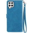 thumbnail image 2 of Zipper Storage Design Wallet Case for Samsung Galaxy A22 4G (Not 5G), Skin Friendly Feel Leather Case with Magnetic Clasp and Muliti-Card Slots Holster for Samsung Galaxy A22 4G,SZY Blue, 2 of 17